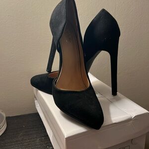 Solid Black Heels